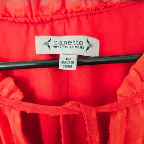 Nanette Lepore Pleated Tie Waist Midi Dress NWOT - Picture 5 of 5